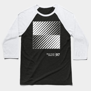 Either/Or - Minimal Style Graphic Artwork Design Baseball T-Shirt